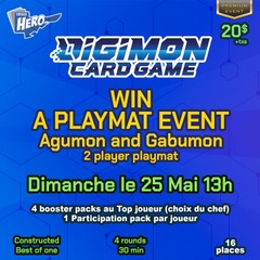 Digimon Win a playmat Event - 25 Mai 13h